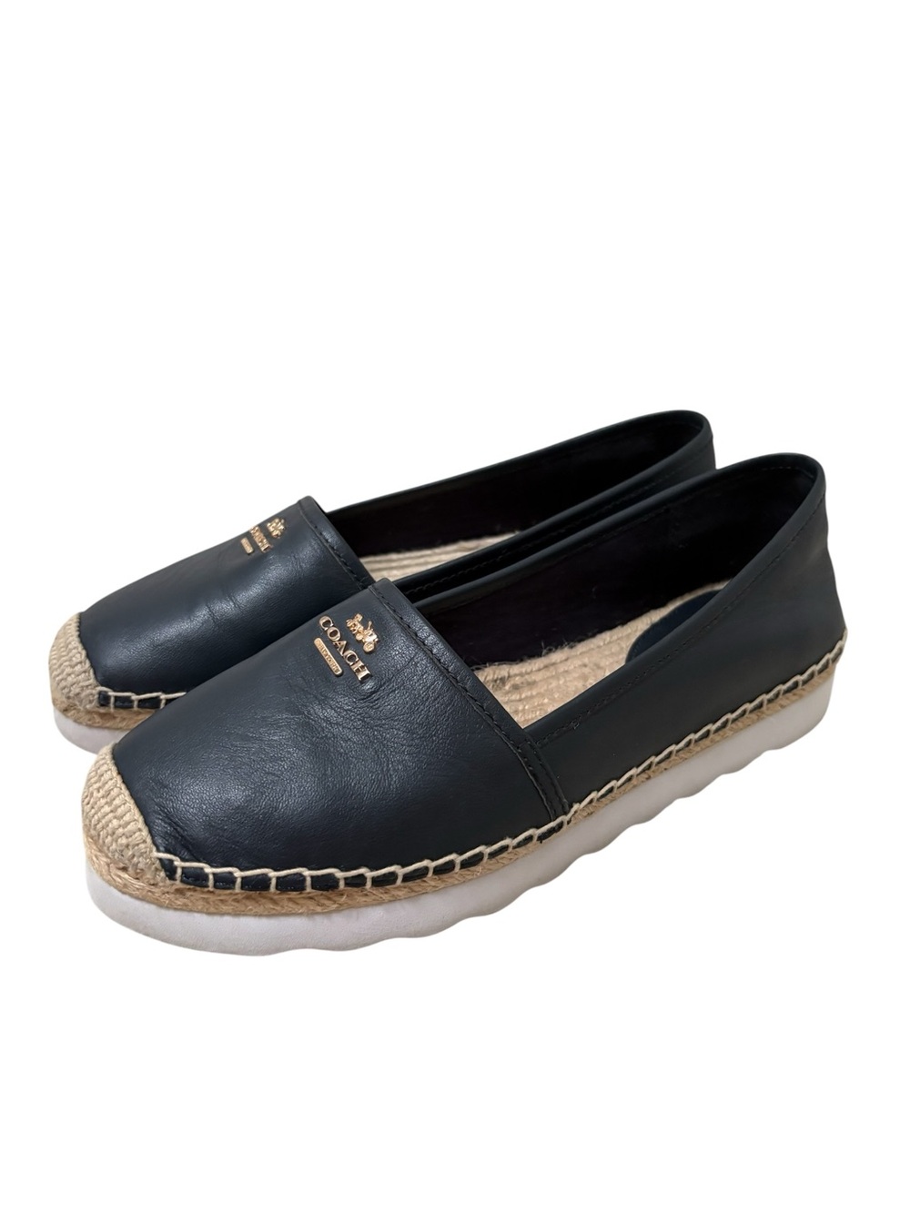 Coach Rye Midnight Navy Espadrilles Sneakers Size 7